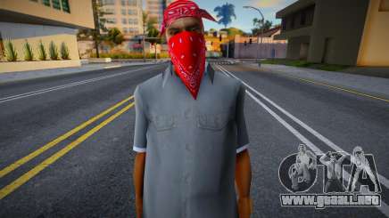 Gángster con Pañuelo Rojo para GTA San Andreas