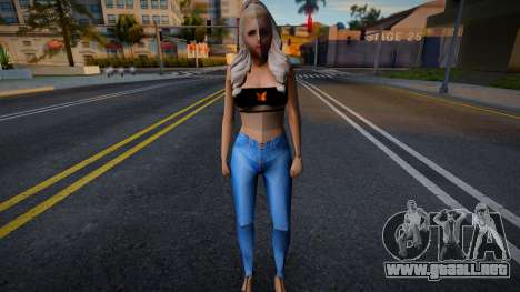 Chica vestida de civil v10 para GTA San Andreas