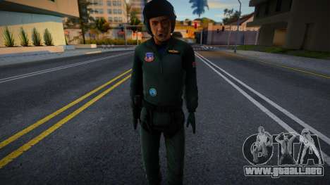 Policía con casco 1 para GTA San Andreas
