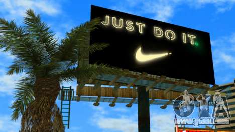 Just Do It Billboard para GTA Vice City