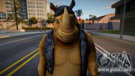 Rocksteady de las Tortugas Ninja Mutantes Adolescentes para GTA San Andreas