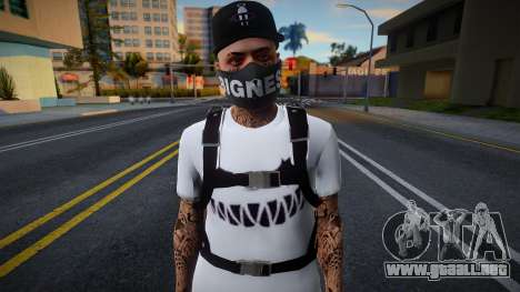 White Gang Skin v3 para GTA San Andreas