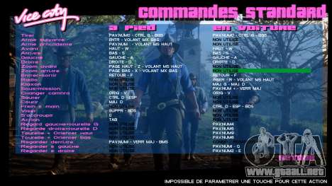 Red Dead Redemption 2 Menu 6 para GTA Vice City