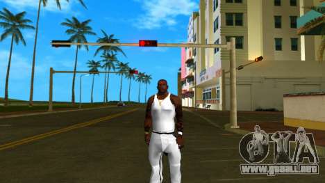 Carl Johnson con una camiseta blanca para GTA Vice City