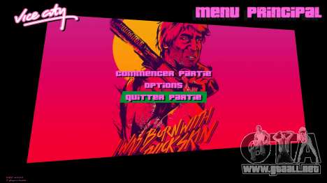 Hotline Miami Menu HD v12 para GTA Vice City