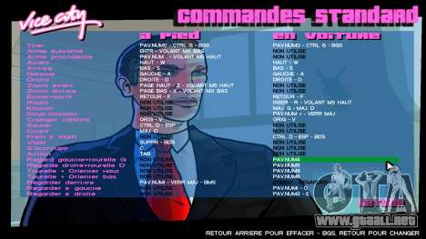 Menu Toreno from GTA San Andreas para GTA Vice City