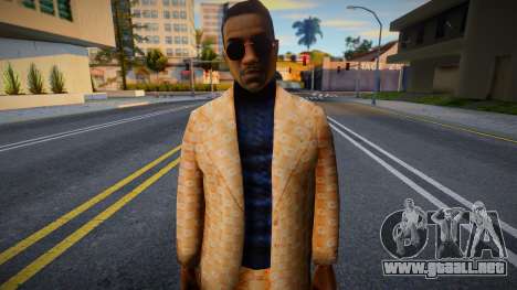 Jizzy in Gucci Suit para GTA San Andreas