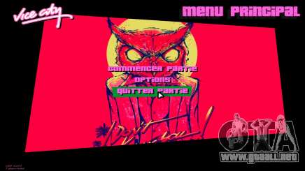 Hotline Miami Menu HD v5 para GTA Vice City