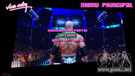 The Rock WWE2k22 Menu para GTA Vice City