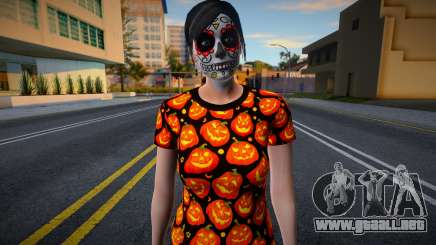 GTA Online Halloween Skin (Woman) para GTA San Andreas