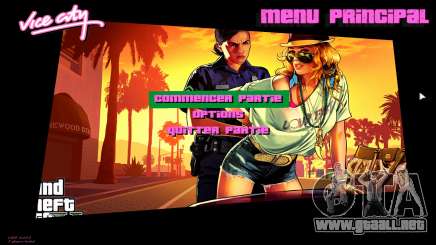 Art from GTA V Menu para GTA Vice City