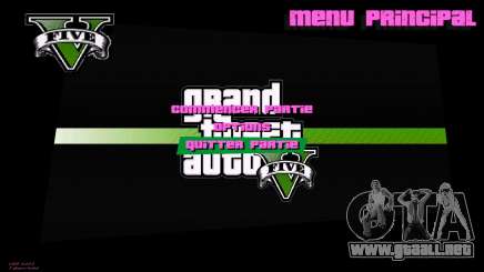 Menu Style GTA V para GTA Vice City