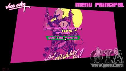 Hotline Miami Menu HD v4 para GTA Vice City