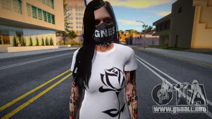 White Gang Skin v4 para GTA San Andreas