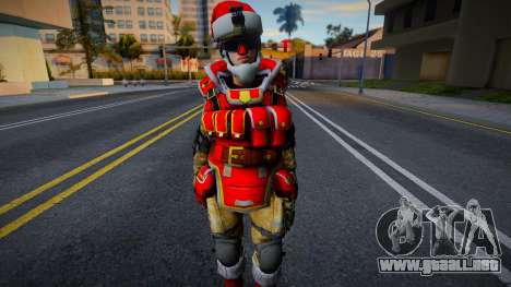 War Face New year Skin v7 para GTA San Andreas