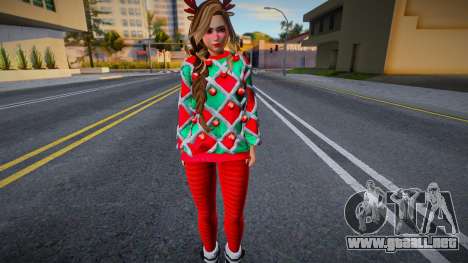 Christmas Skin For Girl para GTA San Andreas