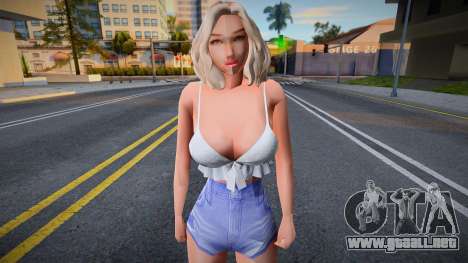 Chica sexy en pantalones cortos para GTA San Andreas