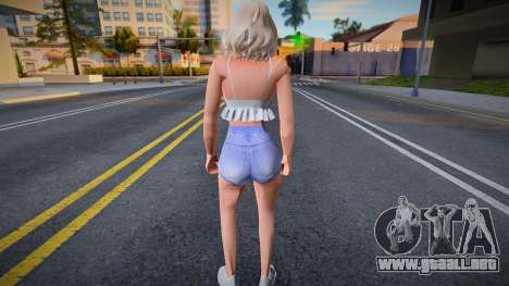 Chica sexy en pantalones cortos para GTA San Andreas