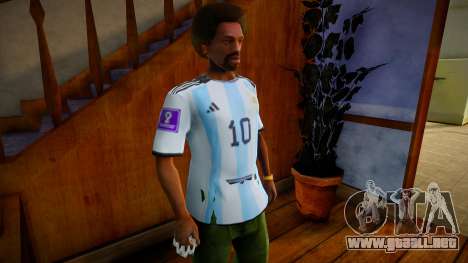 Jersey Local Argentina Messi 2022 para GTA San Andreas