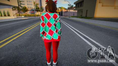 Christmas Skin For Girl para GTA San Andreas