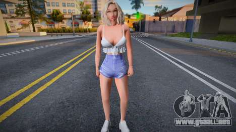 Chica sexy en pantalones cortos para GTA San Andreas