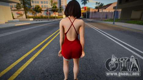 Kokoro Red Dress - Happy Birthday para GTA San Andreas