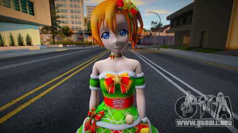 Honoka from Love Live (Christmas) para GTA San Andreas