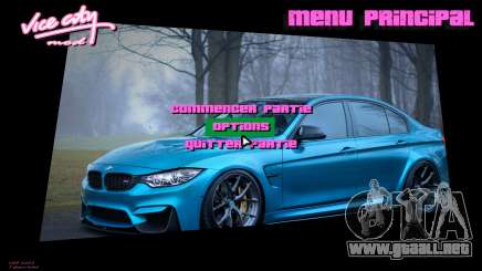 BMW Menu 1 para GTA Vice City