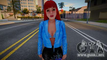 Chica con chaqueta para GTA San Andreas