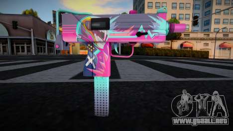Gun Neon Racer - Uzi para GTA San Andreas