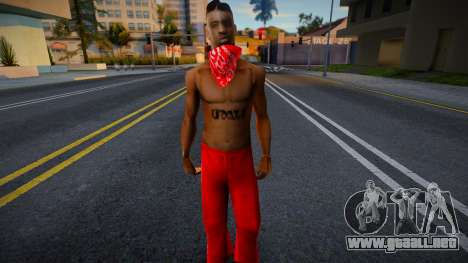 Bloods Skin 1 para GTA San Andreas