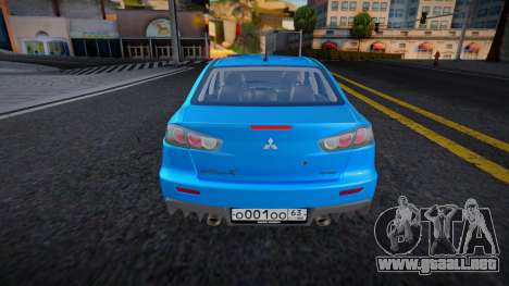 Mitsubishi Lancer X (CCD) para GTA San Andreas