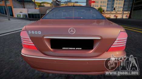 Mercedes-Benz S600 (Oper) para GTA San Andreas