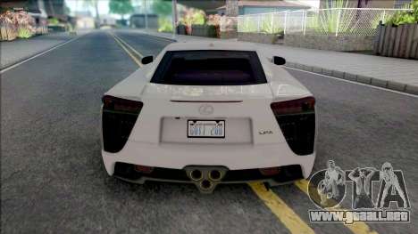 Lexus LFA 2011 para GTA San Andreas