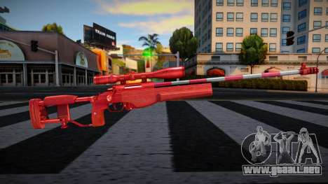 New Happy Year Sniper Rifle para GTA San Andreas
