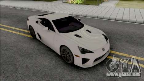 Lexus LFA 2011 para GTA San Andreas