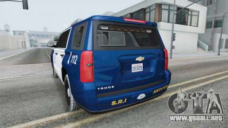Chevrolet Tahoe Romanian Intelligence Service para GTA San Andreas