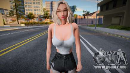 Chica en pantalones cortos para GTA San Andreas