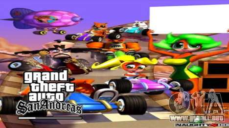 Crash Team Racing Menu & Loadscreens para GTA San Andreas