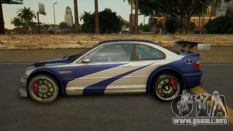 BMW M3 GTR (E46) de Need For Speed: Most Wante 1