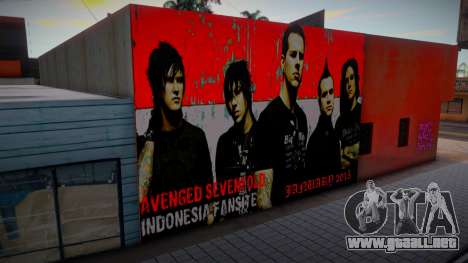 Avenged Sevenfold Come To Indonesia Wall para GTA San Andreas