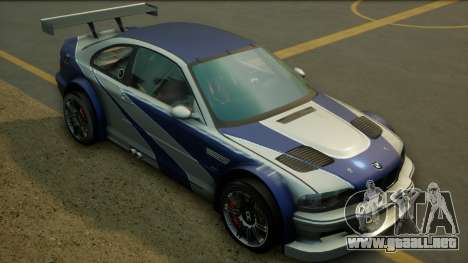 BMW M3 GTR (E46) de Need For Speed: Most Wante 1