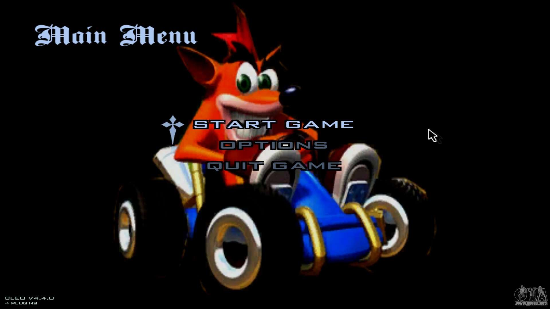 Crash Team Racing Menu & Loadscreens para GTA San Andreas