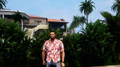 Camisa hawaiana temática v4 para GTA Vice City Definitive Edition