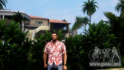 Camisa hawaiana temática v4 para GTA Vice City Definitive Edition