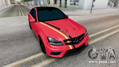 Mercedes-Benz C 63 AMG (W204) Imperial Red para GTA San Andreas
