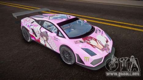 2012 Lamborghini Gallardo LP 560-4 GT3 Itasha para GTA San Andreas