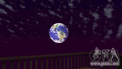 Planeta Tierra en lugar de la luna para GTA San Andreas