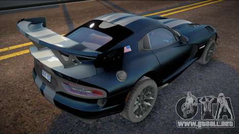 2016 Dodge Viper GTS-R Extreme Aero v1.1 para GTA San Andreas