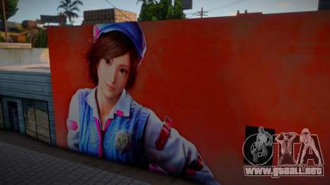 Asuka Kazama Mural para GTA San Andreas